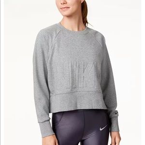 Nike Womens Crop Crew Sweatshirt (dri-fit)